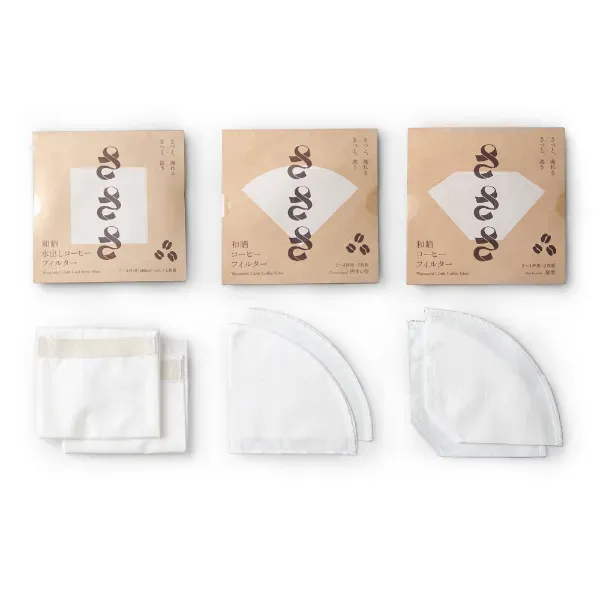 第5回【さささ】和晒コーヒーフィルター 円すい型 / 扇型 / 和晒水出しコーヒーフィルター